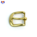 Solid brass shoe pin belt buckle