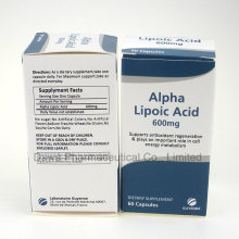 GMP Factory Supply para Anti-Age Alpha Lipoic Ácido Cápsulas