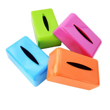 Coloridos rectángulo creativo de plástico caja de tejido