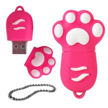 Pvc Cartoon Paw Personalised Usb Flash Drive