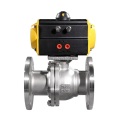 Stainless Steel Flanged Pneumatic Actuator Ball Valve