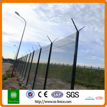 galvanized+powder coated 358 wire mesh fence