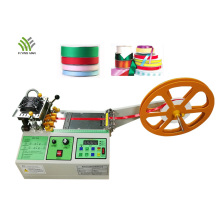 Automatic webbing/ribbon hot and cold cutting machine