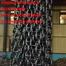 Manufacturing Promotion Anchor Chain auf Lager, U3 105mm Marine Link Anchor Chain