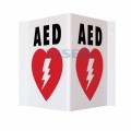 Medical Safety Plastic Emergency Defibrillator AED Sign