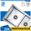 Corrosion-Resistant Rectangular Hotel Double Bowls Sinks