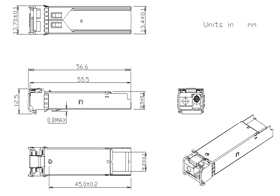 1 25g Bi Directional Module 3km