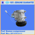 Komatsu parts D85A-21 bulldozer parts air compressor 20Y-979-3111