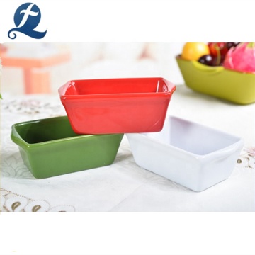 Wholesale Custom Color Rectangle Dinnerware Sets Ceramic Tableware