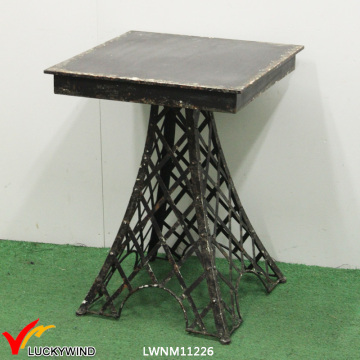 Eiffel Tower Iron Square Antique Black Coffee/Tea Table