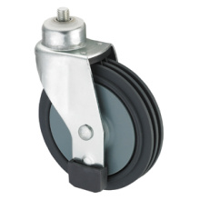 Einkaufswagen Caster - Threaded Stem mit 5 in. PU Wheel