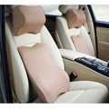 Car Headrest and Back Pillow Neck Support, Waist Support-Black