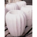 Jazz white marble vase