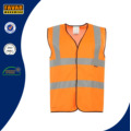 Veste de protection réfléchissante Hi Vis en orange / jaune fluorescent