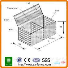 pvc coated gabion box factory