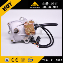 Moteur de commande de carburant Komatsu 7834-41-3002 pour PC300-7