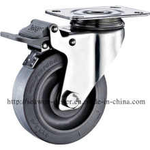 Stainless Steel Series - TPR Caster (Flat Rim)