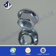 Hex Flange Nut with Blue Zinc