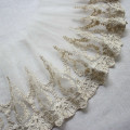 Luxury Golden Thread Mesh Lace Embroidery Ribbon Trims