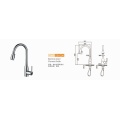 Long Neck Kitchen Sink Faucet With Pull Sprayer