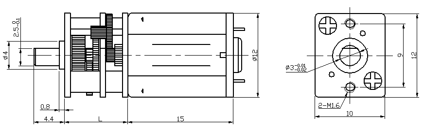 12v dc geared motor