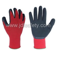 Gants de travail latex avec poignet tricoté (LY3015) (CE approuvé) - noir