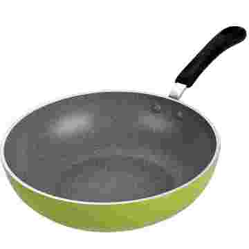 Amazon Vendor 12 &#39;&#39; Stir Wok Pan 30cm avec antiadhésive