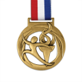 Handmade sport race copper torch medal