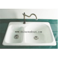 Enamel Carbon Steel Kitchen/Bathroom Sink