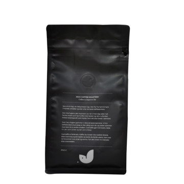 Professional Zipper Plastic Flat Bottom Coffee Tea custom logo printing​ Bag