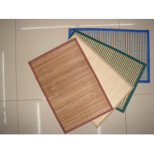 Alta qualidade barata handmade natural bambu retângulo isolamento térmico placemat