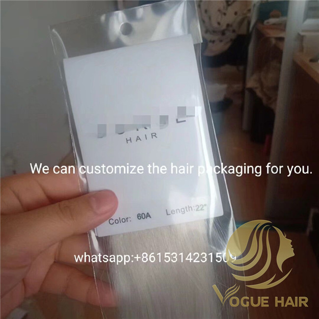 hair extensions bags packaging