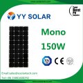 Módulo fotovoltaico solar de alta eficiencia de alta eficiencia de 100W 150W 250W para el sistema de energía solar