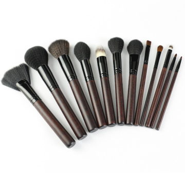 Classical woodhandle makeup brush full set