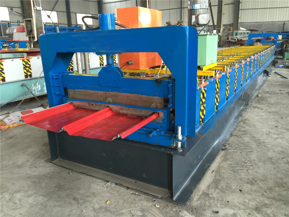 Self Lock Joint Hidden Roofing Panel Roll Forming Machine