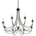 Iron Chandelier Lighting with Clean Design for Home Design Styles (SL2501-8)