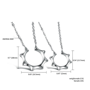 Modeschmuck Halskette Ohrstecker silber-sets für Frauen legt Meister-Sonne-Edelstahl-Schmuck Frau