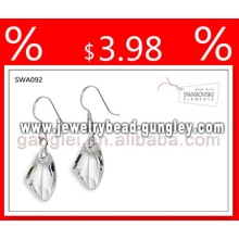 pendientes de swarosky joyería pendiente de cristal de la manera