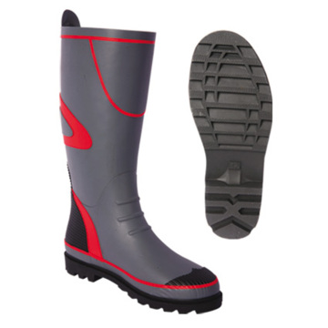 Men&Women Grey Half Rubber Rain Boots