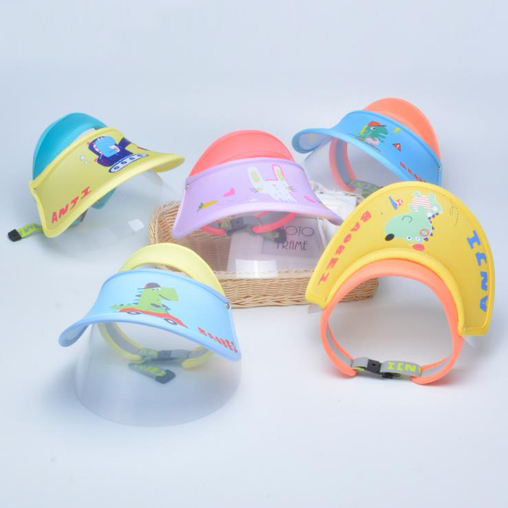 Children Protective Mask Face Shield Mask Hat Visor Cap Plastic Manufacture