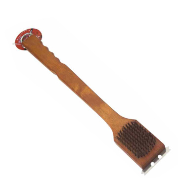 BBQ grill cleaning brush with scrape