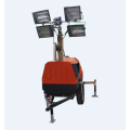 Night trailer lighting tower telescopic