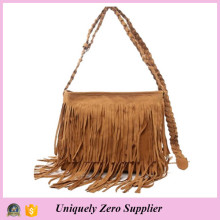 Fashion Women Tassel Shoulder Messenger Handbag (54076-1)