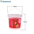 ice cream plastic bucket for food