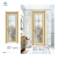 Aluminium Bathroom Glass Flush Door Price Design With Glass
