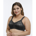 In-stock plus size full cup transparent lace bra