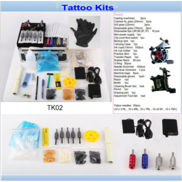 Professional 2 Tattoo Machines Gun Tattoo Kits Sale for The Artist