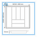 Kitchenware Cutlery Tray Insert