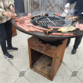 Outside kitchen garden barbecue