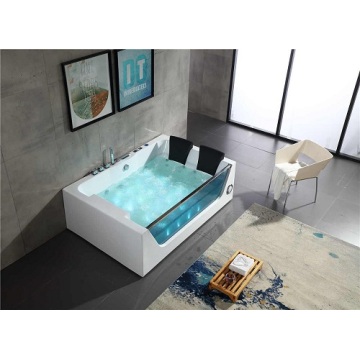 Acryl -Whirlpool -Massage -Badewanne mit Licht 7 Farbe